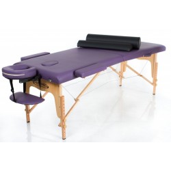 RestPro Classic 2 Purple Set Κρεβάτι Μασάζ Φυσικοθεραπείας Βαλίτσα Ξύλινο Massage Table + Massage Bolsters